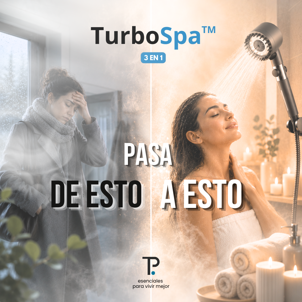 TurboSpa - Cabezal ducha filtro 3 en 1