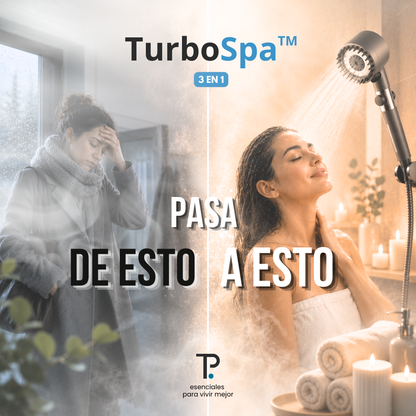 TurboSpa - Cabezal ducha filtro 3 en 1